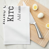 キッチンシェフの王料理名クラウンハ追加 キッチンタオル (四つ折り)