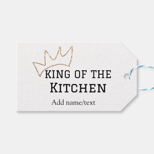 キッチンシェフの王料理名クラウンハ追加 ギフトタグ (正面(横))