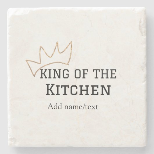 キッチンシェフの王料理名クラウンハ追加 ストーンコースター (正面)