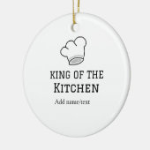 キッチンシェフの王料理名クラウンハ追加 セラミックオーナメント (左)