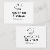 キッチンシェフの王料理名クラウンハ追加 ノートカード (正面/裏面)