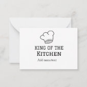 キッチンシェフの王料理名クラウンハ追加 ノートカード (裏面)