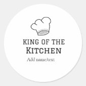 キッチンシェフの王料理名クラウンハ追加 ラウンドシール (正面)