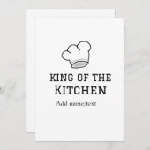 キッチンシェフの王料理名クラウンハ追加 招待状 (正面/裏面)