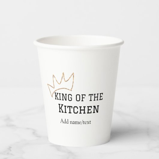 キッチンシェフの王料理名クラウンハ追加 紙コップ (正面)