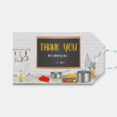 キッチンシェフ料理パーティー ギフトタグ (正面(横))