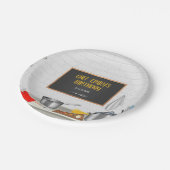 キッチンシェフ料理誕生日パーティー ペーパープレート (アングル)