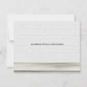 キッチンシェフ料理誕生日パーティー 招待状 (裏面)