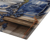 キッチンシェルフブルーホワイトディッシュミカン カッティングボード (角)