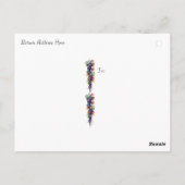  キッチンシェルフ ワインボトル ぶどう 皿  ポストカード (裏面)