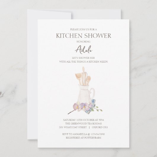 キッチンシャワー招待状 招待状 (正面)