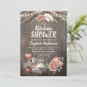 キッチンシャワー素朴 – 国ブライダルシャワー 招待状 (スタンド正面)