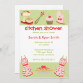 キッチンシャワー 招待状 (正面/裏面)