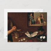 キッチンシーンとキリスト ポストカード (正面/裏面)