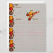 キッチンスパイスレシピインサートライト背景 (正面/裏面)