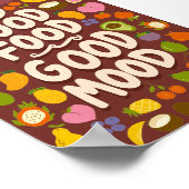 キッチンタイポグラフィプリント-おもしろい引用文 ポスター (角)