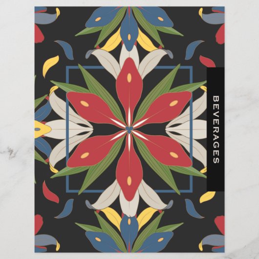 キッチンタイルレシピバインダー分圧器 |飲料 (正面)