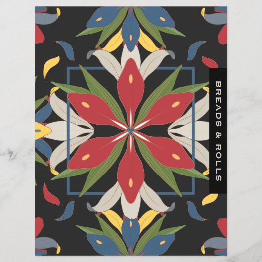 キッチンタイルレシピ仕切り |読み取り転が& (正面)