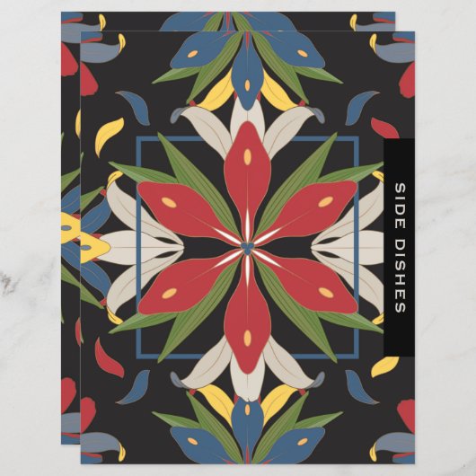 キッチンタイルレシピ章区切り |サイドディッシュ (正面/裏面)