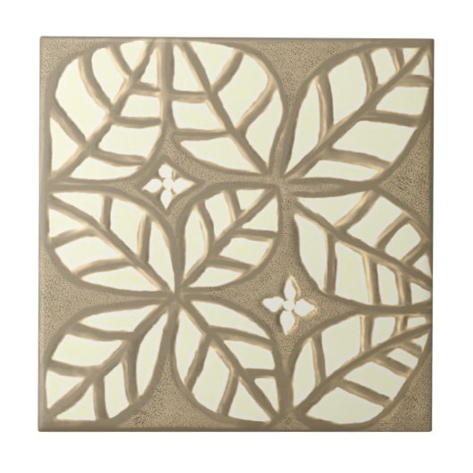 キッチンタイル、タンと白 タイル (正面)