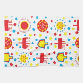 キッチンタオカラフルル熱狂する8" キッチンタオル