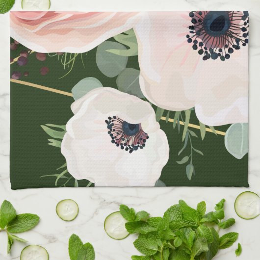 キッチンタオパーソナライズされたル幾何学園狩り キッチンタオル (折り畳み)