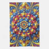 キッチンタオルとルーマニアの色デザイン キッチンタオル (縦)