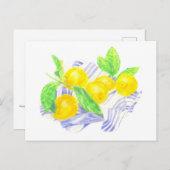 キッチンタオルにマイヤーのレモン ポストカード (正面/裏面)