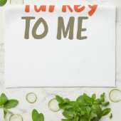 キッチンタオルに七面鳥を言う キッチンタオル (折り畳み)