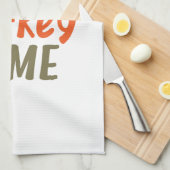 キッチンタオルに七面鳥を言う キッチンタオル (四つ折り)