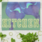 キッチンタオルに浸すピクルボールのユーモア キッチンタオル (折り畳み)