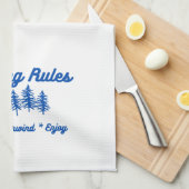 キッチンタオルのキャンプのルール キッチンタオル (四つ折り)