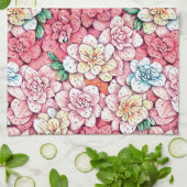 キッチンタオルの花 キッチンタオル (折り畳み)