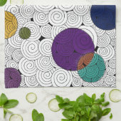 キッチンタオルを丸く渦巻く キッチンタオル (折り畳み)