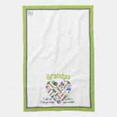 キッチンタオルを愛する – ツール（緑） キッチンタオル (縦)