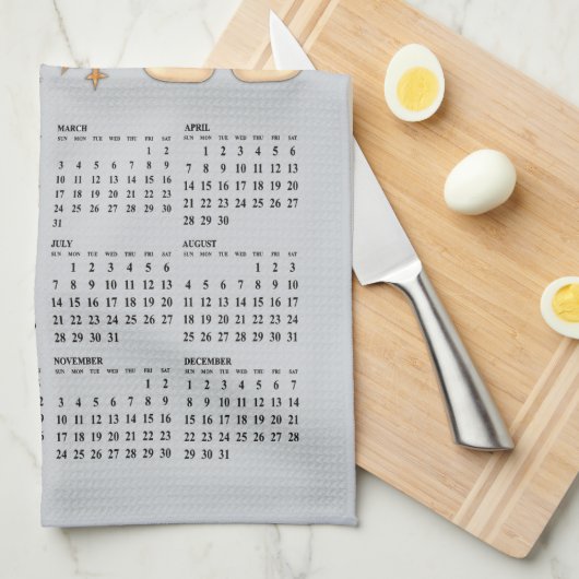 キッチンタオルを蓄える田舎の農園 キッチンタオル (四つ折り)