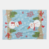 キッチンタオルを雪に染める キッチンタオル (横)