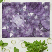 キッチンタオルアメジストクリスタルアロバープリント キッチンタオル (折り畳み)