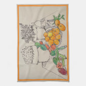 キッチンタオルオレンジ キッチンタオル (縦)