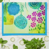 キッチンタオルガーデン午後 キッチンタオル (折り畳み)