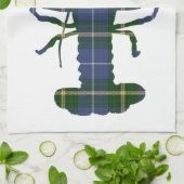 キッチンタオルノバスコシアタータンチェックプレイドロブスター キッチンタオル (折り畳み)