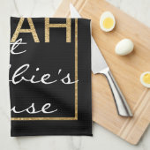 キッチンタオルハヌカー（ユダヤ教の祭り）金ゴールド キッチンタオル (四つ折り)