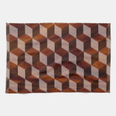 キッチンタオルフェイク – 象嵌された木材 キッチンタオル (横)