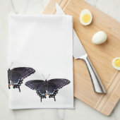 キッチンタオルブラックアゲハチョウ キッチンタオル (四つ折り)