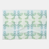 キッチンタオルホリーアロバープリント白い背景 キッチンタオル (横)