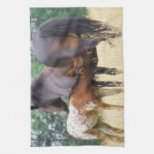 キッチンタオルマ食べ物を与えマホースのベビー キッチンタオル (縦)