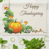 キッチンタオル感謝型かぼちゃ キッチンタオル (折り畳み)