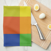 キッチンタオル正方形の色 キッチンタオル (四つ折り)