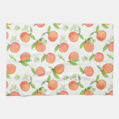 キッチンタオル水彩ピーチパターン キッチンタオル (横)