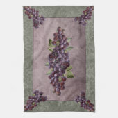 キッチンタオル葡萄フローラ背景 キッチンタオル (縦)